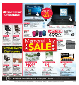 office depot memorial day sale