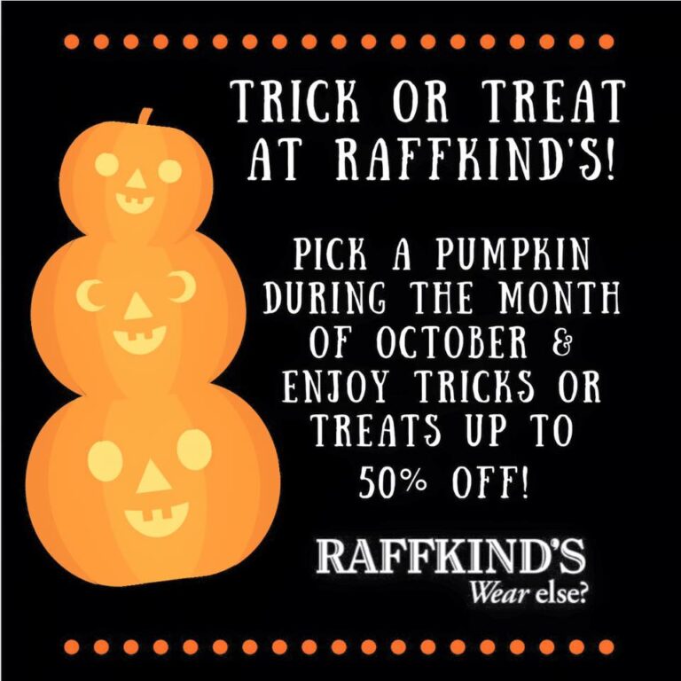 Pumpkin Coupon Picking at Raffkind’s – Up To 50% Off