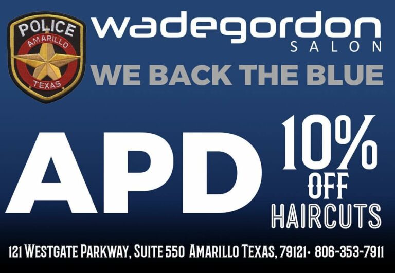Police Appreciation Special at Wade Gordon Salon